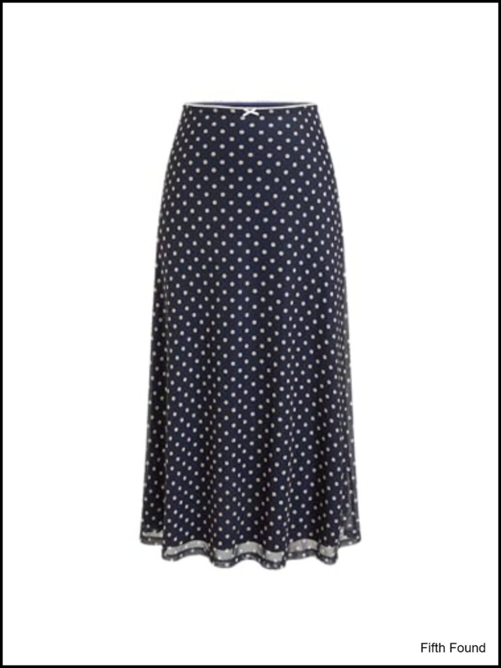 Womens Polka Dot Mesh High Waist Flowy A-Line Long Midi Skirt